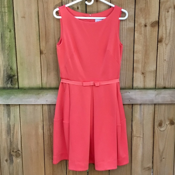 J Taylor Fit & Flare Midi Dress with Pockets NWOT - Picture 7 of 8